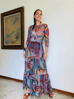 Blusa Pele Tule Paul Klee Rosa