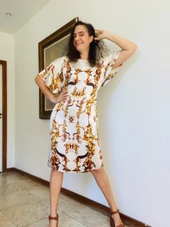 Vestido Asa Seda Castiçal Branco - comprar online