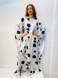 Vestido Maxi Cetim Colombina - ALESSA