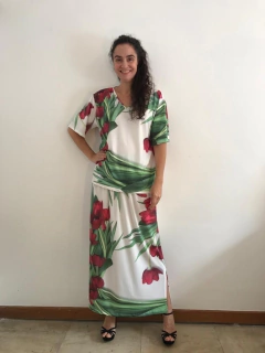 Camiseta Básica V Jersey Tulipa Vermelha - buy online