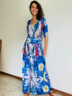 Macacão Sereia Jersey Paul Klee Azul - comprar online