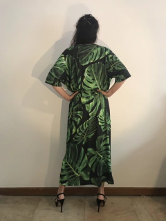 Vestido Longo Lastex Jersey Costela de Adão - online store