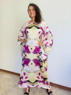 Vestido Maxi Longo Cetim Orquidea Branco - buy online