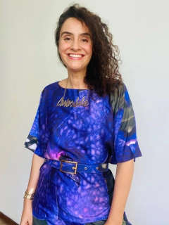 Camiseta Morcego Cetim Orquídea Roxo - online store