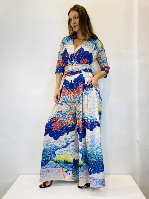 Macacão Sereia Jersey Mar