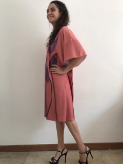 Vestido Curto T Jersey Antúrio Rosa on internet