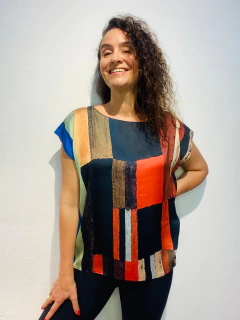 Camiseta Kaftan Cetim Klee - loja online