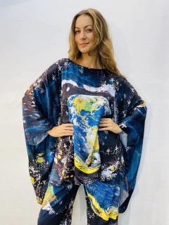 Camiseta Maxi Cetim Mundo - loja online