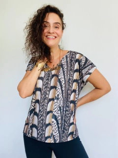 Camiseta Kaftan V Jersey Faisão Corrido - comprar online