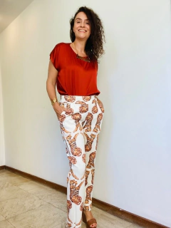 Calça Alfaiataria Neoprene Leopardos - buy online