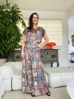 Camiseta Kaftan Cetim Paul Klee Cinza - buy online