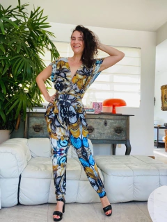 Macacão Pregas Jersey Ágatas