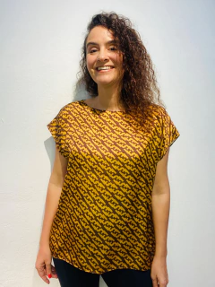 Camiseta Kaftan Cetim Love Top