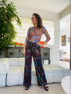 Blusa Pele Tule Paul Klee Rosa - loja online