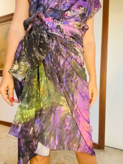 Imagem do Lenço Chiffon 140x100cm Monet Lilás