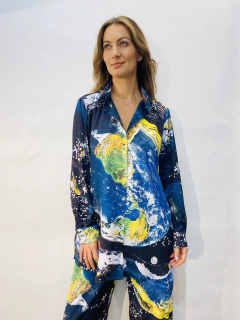 Camisa Social Crepe Mundo on internet