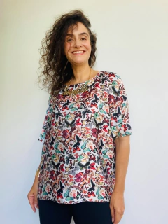 Camiseta Morcego Cetim Borboletas on internet