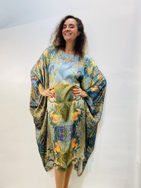 Vestido Maxi Curto Cetim Arara Verde