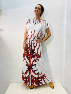 Calça Evase Jersey coral - online store