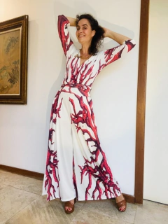 Image of Macacão Sereia Jersey Coral