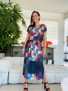 Imagem do Camiseta Cropped Cetim Paul Klee Colorido