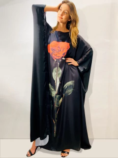 Vestido Maxi Longo Rosa Única Preto - comprar online