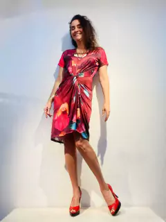 Image of Saia Reta Jersey Orquidea Vermelho