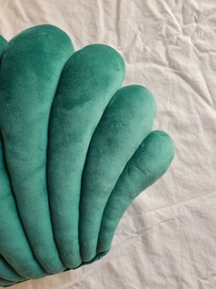 Imagen de Almohadón Caracola Verde Esmeralda