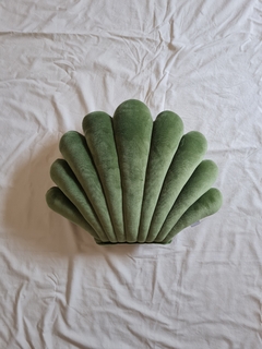 Almohadón Caracola Verde Oliva - comprar online