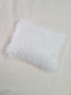 Almohadón de piel nacional blanco | 30x40 | Discontinuo