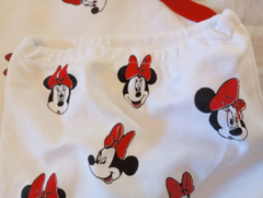Set conjunto ajuar Minnie mouse body manga larga pantalon ranita y gorrito c orejas