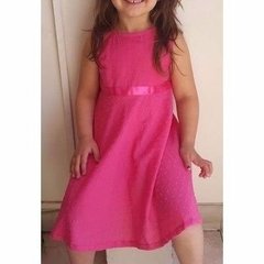 Vestido fucsia de Fiesta Bautismo de plumetti - comprar online