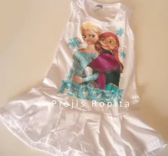 Vestido de frozen con volados verano