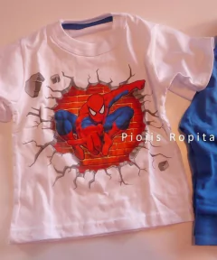 Remera Hombre araña Spiderman manga corta