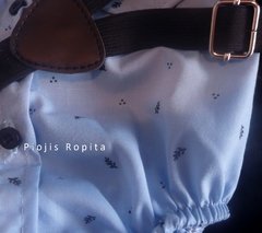 Set Fiesta Cumpleaños body camisa bermuda gabardina negra y tiradores - comprar online