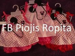 Disfraz De Minnie 3p Vestido con lunares, short y vincha con Orejas