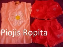 Remera Kitty rosa con Bordado gigante - Piojis Ropita Importada
