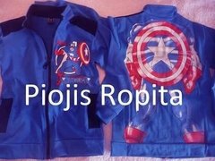 Campera liviana Superhéroe Capitán América