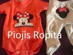 Set Minnie de Body y Pantalón Ranita con Bordado aplicado