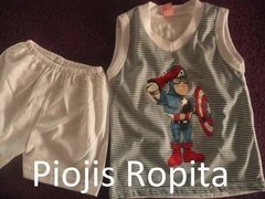 Pijama Capitan America Remera y Short