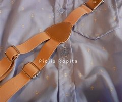 Set fiesta bautismo body camisa pantalon y tiradores en internet