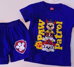 Set Disfraz paw patrol patrulla canina short y remera 100% algodon - Piojis Ropita Importada