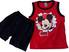 Set conjunto mickey mouse tipo disney remera musculosa y short bermuda en internet