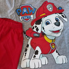 Set conjunto paw patrol patrulla canina  remera manga corta y short bermuda - comprar online