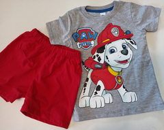 Set conjunto paw patrol patrulla canina  remera manga corta y short bermuda en internet