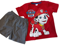 Set conjunto paw patrol patrulla canina  remera manga corta y short bermuda en internet