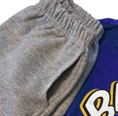 Set conjunto baby batman liga de la justicia remera azul y pantalon pijama - comprar online