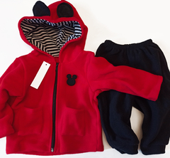 Imagen de Set Mickey Polar de Campera con Capucha orejas y Pantalón Unisex