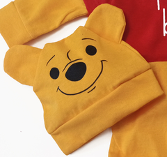Set disfraz winnie pooh body manga larga y gorro con orejas - comprar online