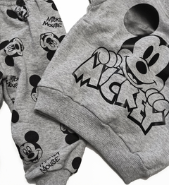 Imagen de set conjunto frisado Mickey Mouse t Disney unisex pantalon jogging y buzo cuello redondo